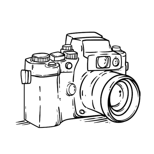 Camera tekening illustratie