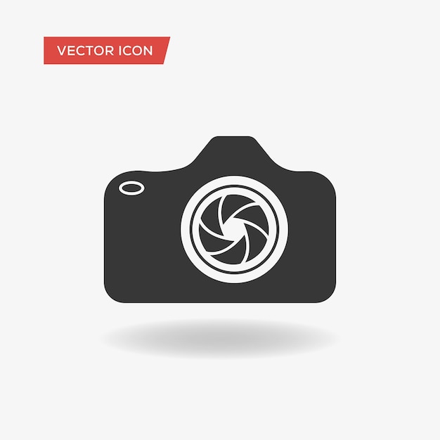 Camera vector icon and Camera sign symbol