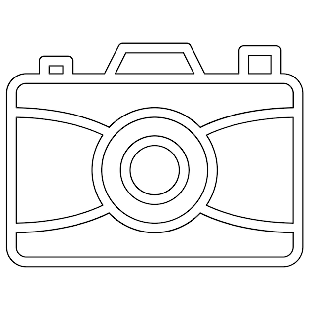 Camera vector icon illustration of Electronic Devices iconset