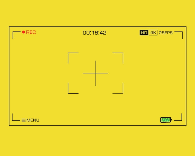 Camera view finder frame