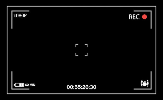 Вектор Видоискатель камеры. пользовательский интерфейс