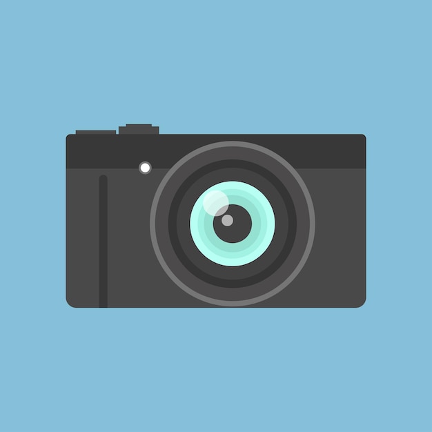 Camera with flat design style