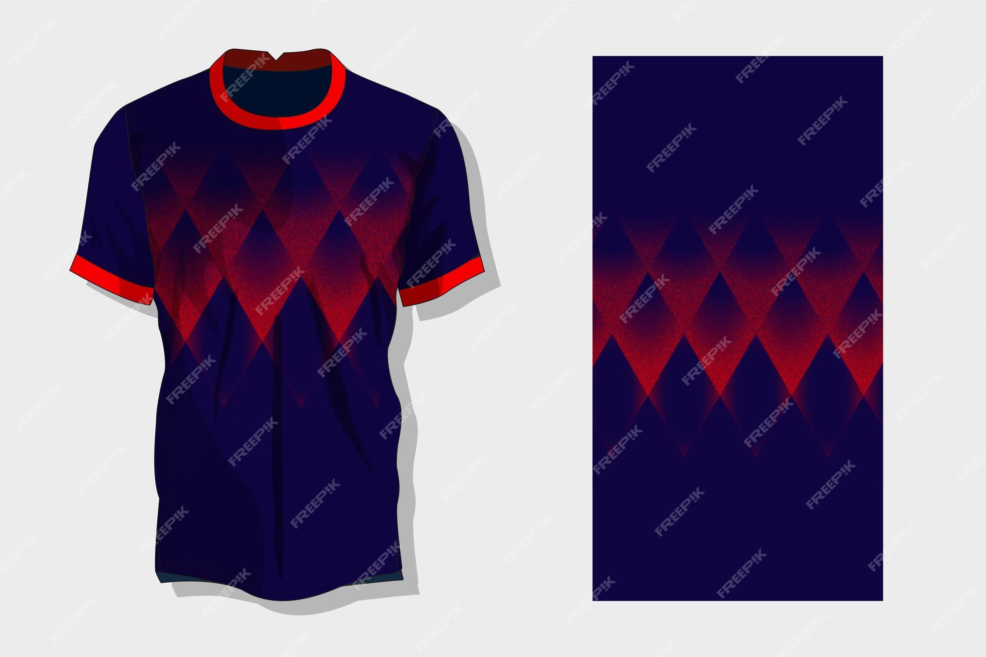 vértice empleo hielo Premium Vector | Camiseta de futbol vector nike mockup template con pattern  cuello redondo