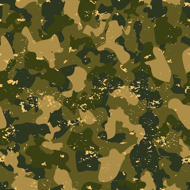 Vector camouflage grunge military army fabric style texture