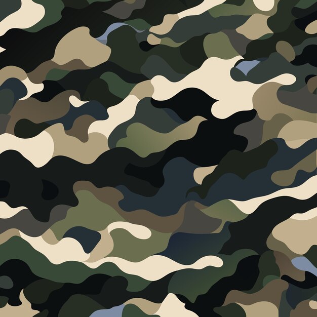 Vettore illustrazione vettoriale ispirata al camuffamento design senza giunture