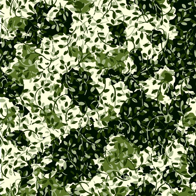 위장 잎 패턴 디자인. 자연 배경