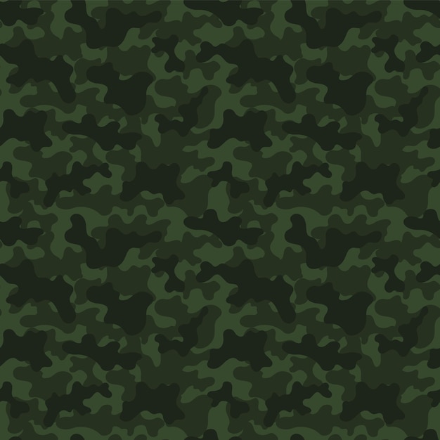 camouflage military dark green seamless pattern