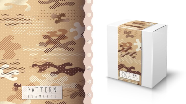 Camouflage military seamless pattern - idea for print.