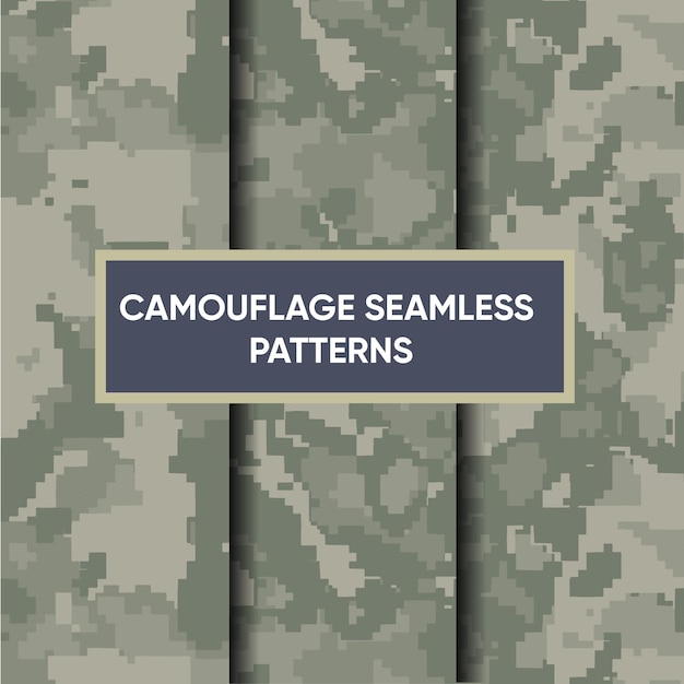 Vector camouflage military seamless pattern