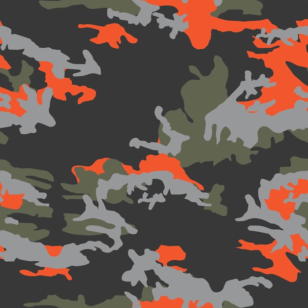 Camouflage military seamless vector pattern background