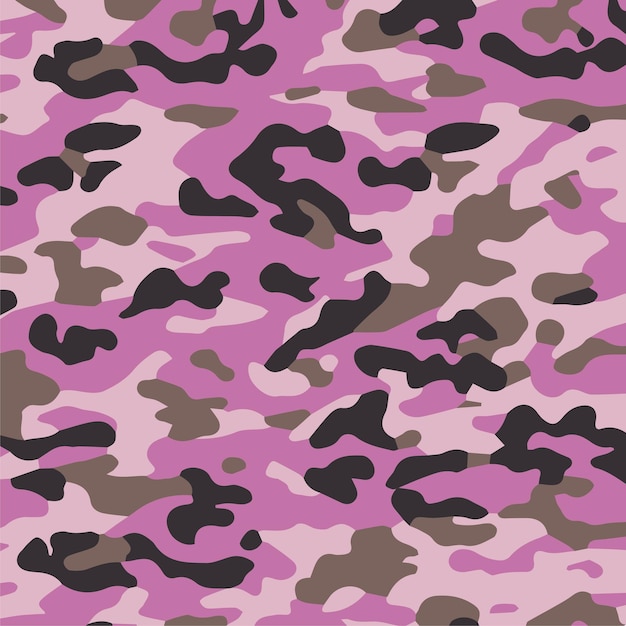 Camouflage naadloos patroon trendy stijl camo herhalen print vector illustratie kaki textuur