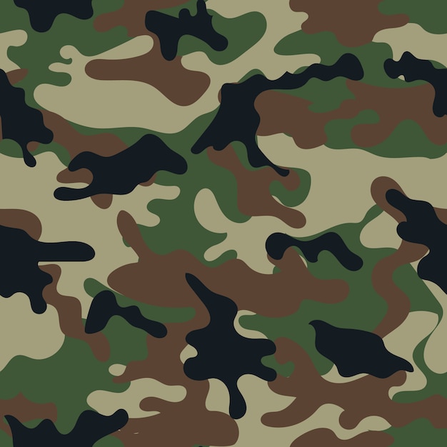 Vector camouflage naadloos patroon.