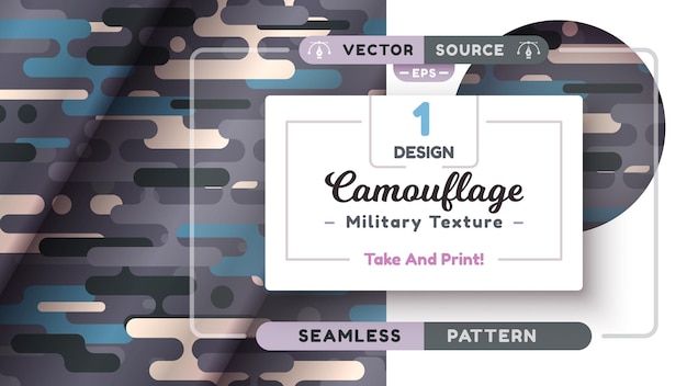 Camouflage naadloze patroon militaire textuur oorlogsstof