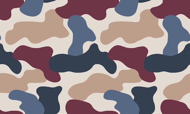 Camouflage naadloze vector illustratie patroon achtergrond voor leger en militair