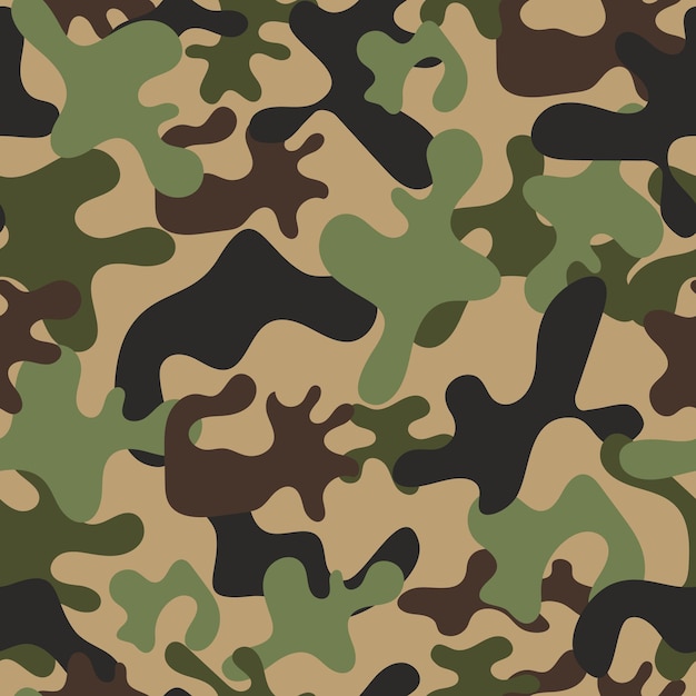 Camouflage patroon patroon naadloze camouflage achtergrond