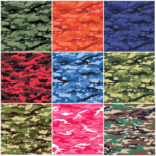 Vector camouflage pattern