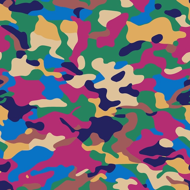 Vector camouflage patterns seamless camo pattern army design