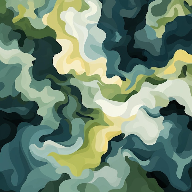 Vector camouflage seamless flat pattern with eps file