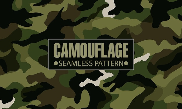 Vector camouflage seamless military pattern background vector