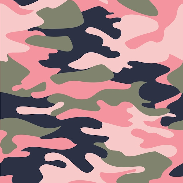 Vector camouflage seamless pattern background vector illustration