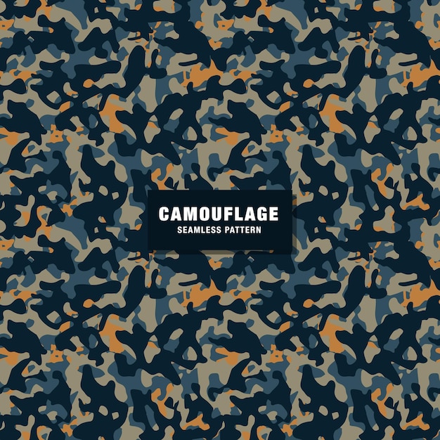 Vector camouflage seamless pattern background