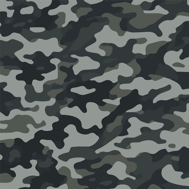 Camouflage seamless pattern trendy style camo repeat print vector illustration khaki texture