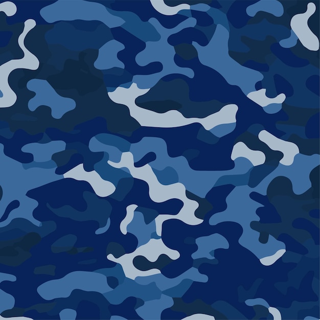 Camouflage seamless pattern Trendy style camo repeat print Vector illustration Khaki texture