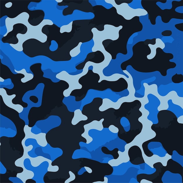 Camouflage seamless pattern Trendy style camo repeat print Vector illustration Khaki texture