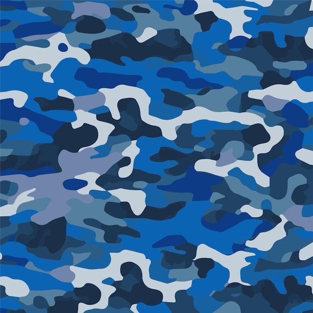 Camouflage seamless pattern trendy style camo repeat print vector illustration khaki texture