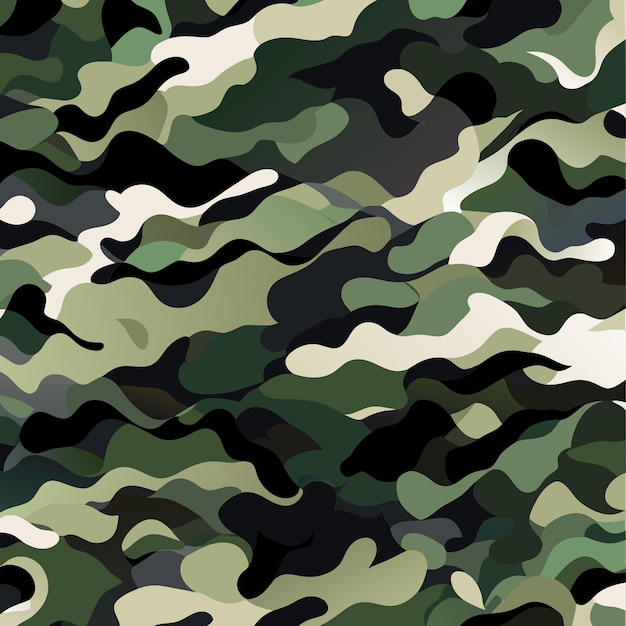 Camouflage Vector Pattern for Creative Graphic Artists