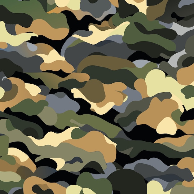 Camouflage Vector Pattern Perfect for Web and Print