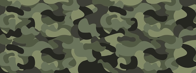 Vector camouflagetextuur textuur militaire camouflage herhaalt naadloze legergroene jacht