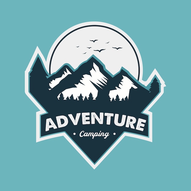 Camp adventure badge logo