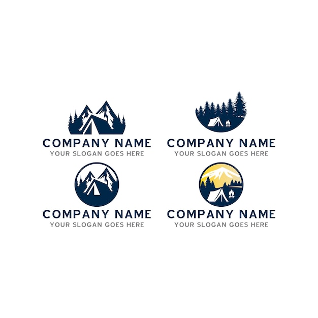 Camp logo adventure logo vector