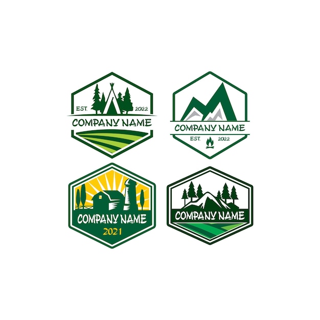 Camp logo adventure logo vector