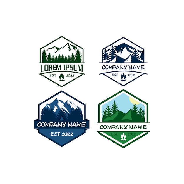 Camp logo adventure logo vector