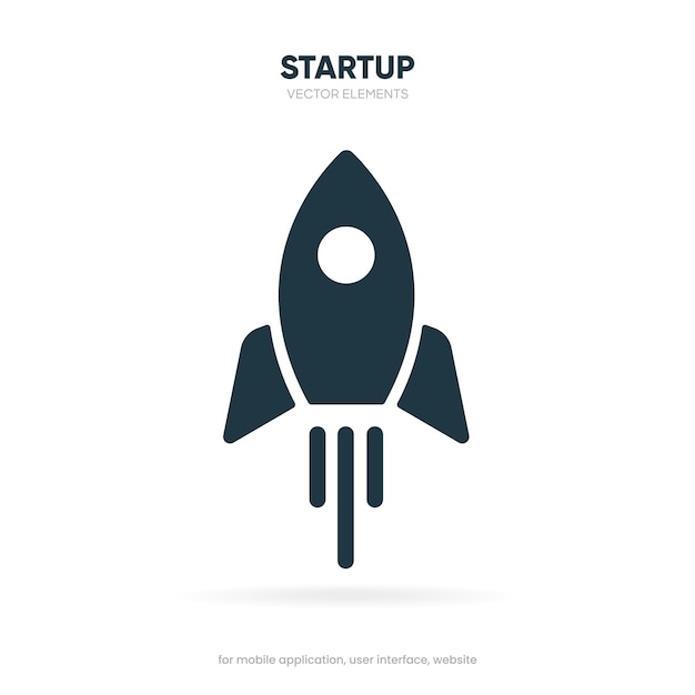 campaign launch icon rocket symbol spaceship icon space ship symbol project start up icon