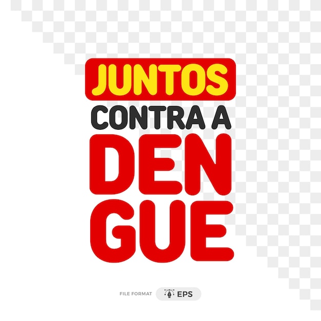 Vector campanha contra dengue logo voor de braziliaanse gezondheidscampagne