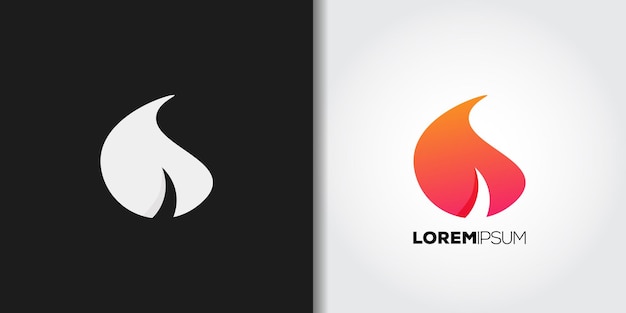 Vector campfire logo template