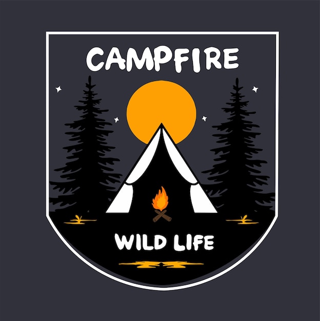 Vector campfire