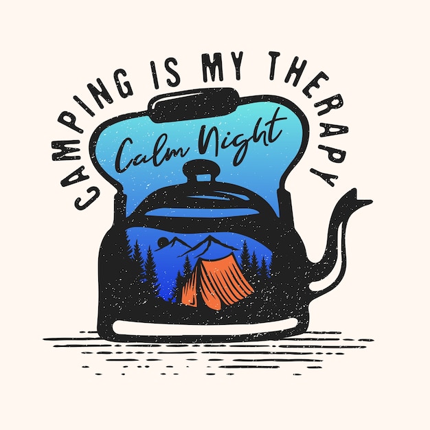 Camping adventure travel logo