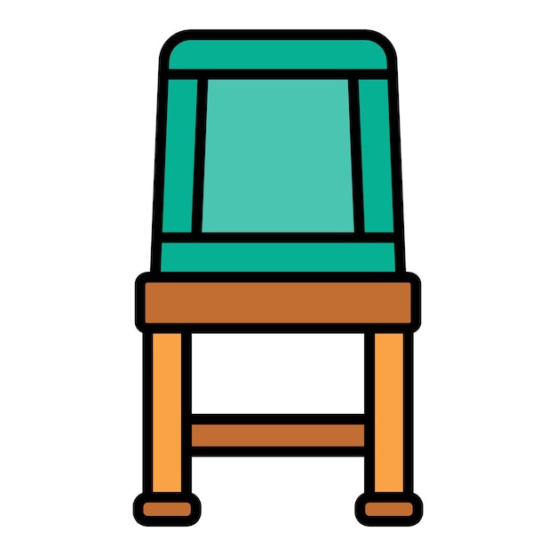 Vector camping chair icon