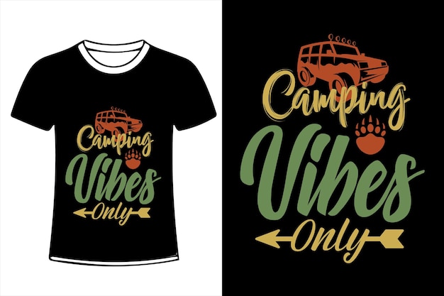 Camping citaat trendy t-shirt ontwerp voor tshirt kaarten frame artwork tassen mokken stickers tuimelaar