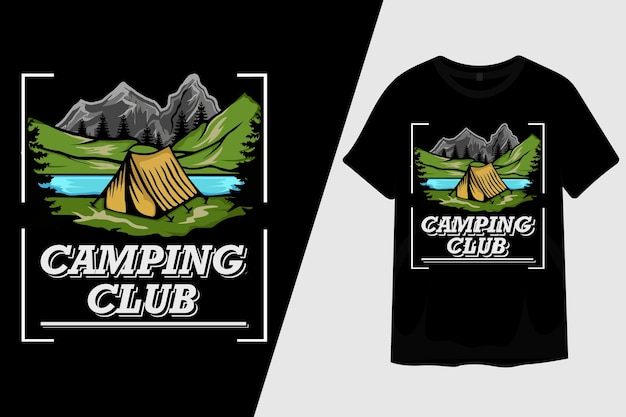 Camping Club T-shirtontwerp