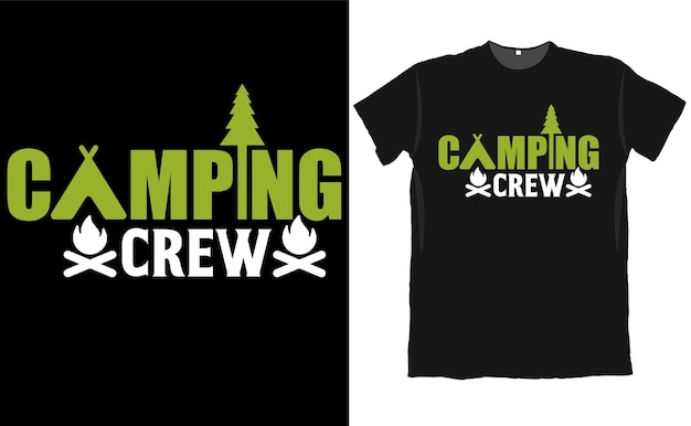 Дизайн футболки camper crew camper