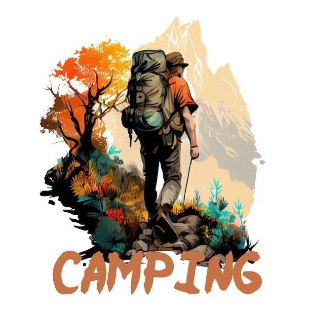 Camping gear hiking design