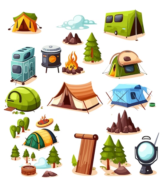 Camping graphic