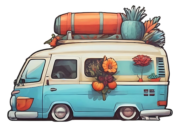 Vector camping illustration