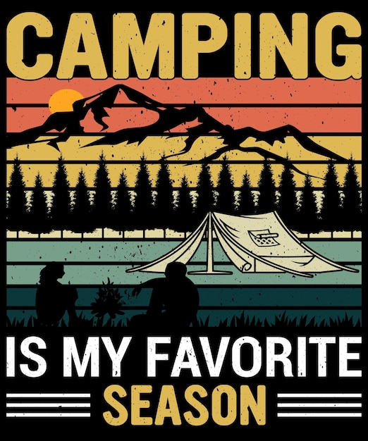 캠핑은 내가 가장 좋아하는 시즌 디자인