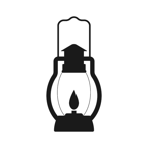 Camping Lantern icon vector